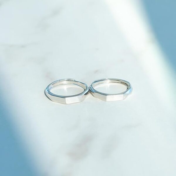 I Love You Reflection Ring | Light Sculpted Ring for Anniversary | Ring With Message - Image 3