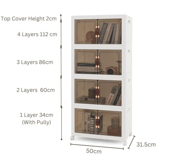 Collapsible Storage Bins, 3 Tier Stackable Storage Bins - Image 6