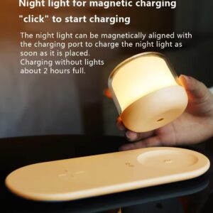 Wireless Charger Night Light Lamp, with App Control Bluetooth Speaker