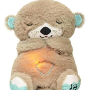 Breathing Teddy, Kimee Soothe 'n Snuggle Otter, Portable Plush Baby Toy with Music, Sounds, Lights and Breathing Motion