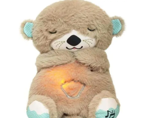 Breathing Teddy, Kimee Soothe 'n Snuggle Otter, Portable Plush Baby Toy with Music, Sounds, Lights and Breathing Motion - Image 5