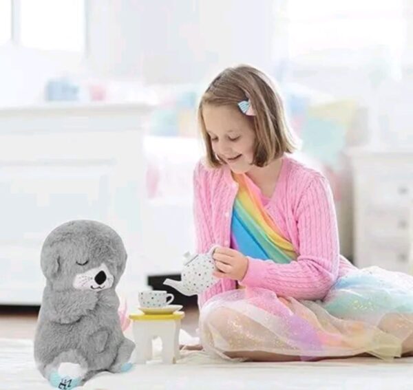 Breathing Teddy, Kimee Soothe 'n Snuggle Otter, Portable Plush Baby Toy with Music, Sounds, Lights and Breathing Motion - Image 3