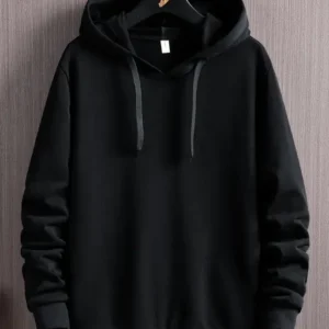 Men's Black Hoodie Premium